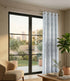 Huck Lace Pattern Cotton Curtain | Breathable Woven Yarn | Home Living Room Lobby Bedroom|