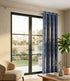 Huck Lace Pattern Cotton Curtain | Breathable Woven Yarn | Home Living Room Lobby Bedroom|