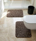 Soft Microfiber Anti-Skid Bath Mat Combo