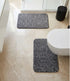 Soft Microfiber Anti-Skid Bath Mat Combo