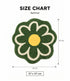 Daisy Flower Shaped Microfiber Round Bath Mat | Ultra Soft & Super Absorbent Bathroom Rug | Anti-Skid Bathmat for Bathroom, Bedroom & Wash Basin Area