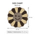 Wink Flower Shaped Microfiber Round Mat | Ultra Soft & Super Absorbent Rug | Anti-Skid Bathmat for Bathroom, Bedroom & Wash Basin, Bedside Doormat Area