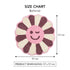 Wink Flower Shaped Microfiber Round Mat | Ultra Soft & Super Absorbent Rug | Anti-Skid Bathmat for Bathroom, Bedroom & Wash Basin, Bedside Doormat Area