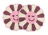 Wink Flower Shaped Microfiber Round Mat | Ultra Soft & Super Absorbent Rug | Anti-Skid Bathmat for Bathroom, Bedroom & Wash Basin, Bedside Doormat Area