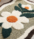 BELLIS Microfiber Floral Bath Mat | Soft & Absorbent Bathroom Rug | Anti-Skid & Quick Dry | Decorative Flower Design
