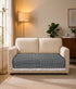 Comfy Sofa Seat Cover | Cotton & Polyester Sofa Cover with Elegant Fringe Design | Geometric Woven Sofa Cover for Sofa | Sofa Protector | Easy Wash & Durable Fabric