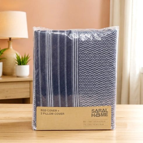PRESCIO Cotton & Microfiber Flat Bedsheet | 50% Cotton & 50% Microfiber | 180 TC (Weight= 400 TC) | Soft, Breathable, Colorfast, Lint-Free & Quick Dry | Woven Bed Sheet