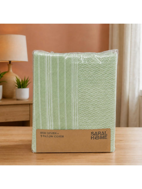 PRESCIO Cotton & Microfiber Flat Bedsheet | 50% Cotton & 50% Microfiber | 180 TC (Weight= 400 TC) | Soft, Breathable, Colorfast, Lint-Free & Quick Dry | Woven Bed Sheet