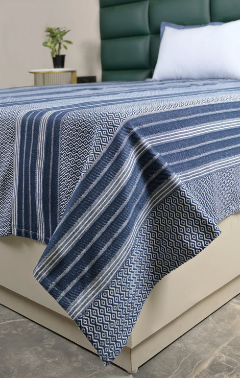 PRESCIO Cotton & Microfiber Flat Bedsheet | 50% Cotton & 50% Microfiber | 180 TC (Weight= 400 TC) | Soft, Breathable, Colorfast, Lint-Free & Quick Dry | Woven Bed Sheet