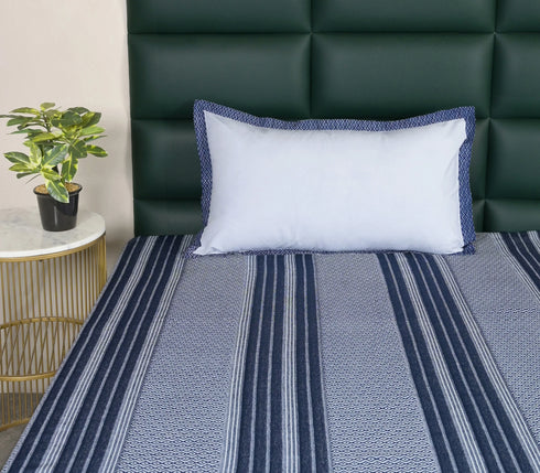 PRESCIO Cotton & Microfiber Flat Bedsheet | 50% Cotton & 50% Microfiber | 180 TC (Weight= 400 TC) | Soft, Breathable, Colorfast, Lint-Free & Quick Dry | Woven Bed Sheet