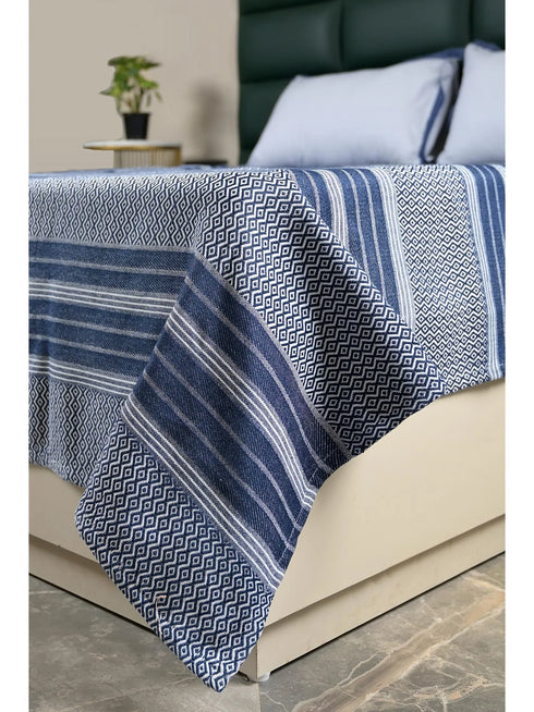PRESCIO Cotton & Microfiber Flat Bedsheet | 50% Cotton & 50% Microfiber | 180 TC (Weight= 400 TC) | Soft, Breathable, Colorfast, Lint-Free & Quick Dry | Woven Bed Sheet