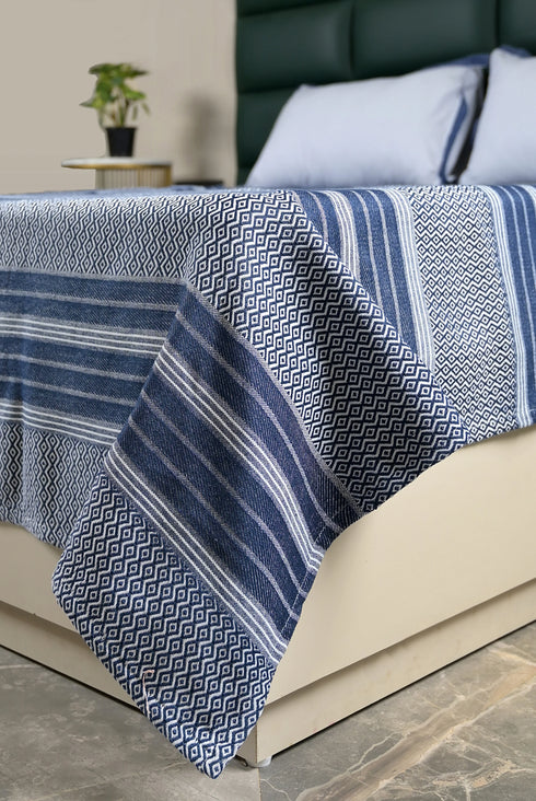 PRESCIO Cotton & Microfiber Flat Bedsheet | 50% Cotton & 50% Microfiber | 180 TC (Weight= 400 TC) | Soft, Breathable, Colorfast, Lint-Free & Quick Dry | Woven Bed Sheet