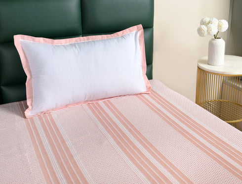 PRESCIO Cotton & Microfiber Flat Bedsheet | 50% Cotton & 50% Microfiber | 180 TC (Weight= 400 TC) | Soft, Breathable, Colorfast, Lint-Free & Quick Dry | Woven Bed Sheet