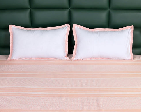 PRESCIO Cotton & Microfiber Flat Bedsheet | 50% Cotton & 50% Microfiber | 180 TC (Weight= 400 TC) | Soft, Breathable, Colorfast, Lint-Free & Quick Dry | Woven Bed Sheet