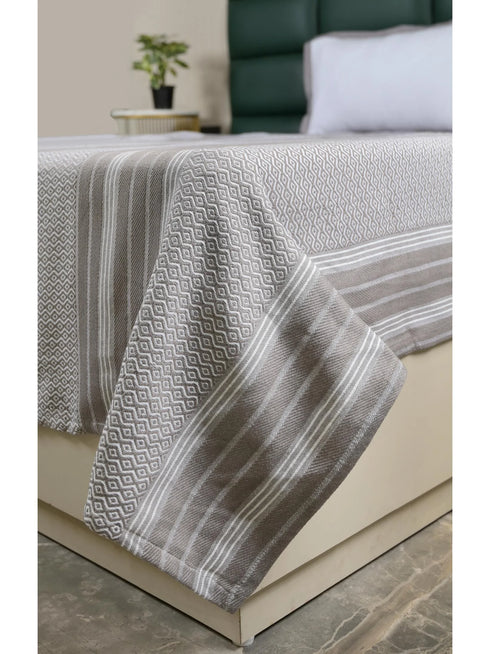 PRESCIO Cotton & Microfiber Flat Bedsheet | 50% Cotton & 50% Microfiber | 180 TC (Weight= 400 TC) | Soft, Breathable, Colorfast, Lint-Free & Quick Dry | Woven Bed Sheet