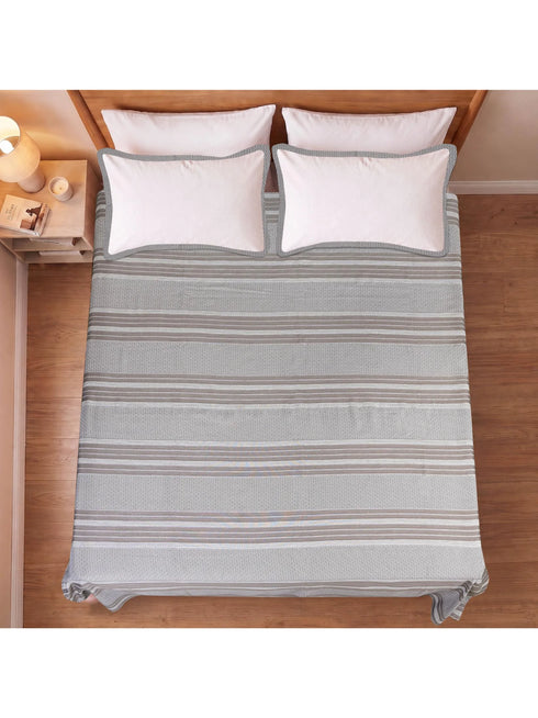 PRESCIO Cotton & Microfiber Flat Bedsheet | 50% Cotton & 50% Microfiber | 180 TC (Weight= 400 TC) | Soft, Breathable, Colorfast, Lint-Free & Quick Dry | Woven Bed Sheet