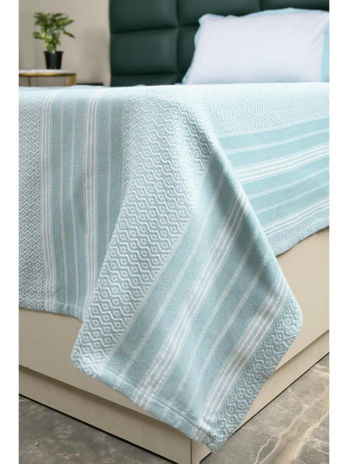 PRESCIO Cotton & Microfiber Flat Bedsheet | 50% Cotton & 50% Microfiber | 180 TC (Weight= 400 TC) | Soft, Breathable, Colorfast, Lint-Free & Quick Dry | Woven Bed Sheet