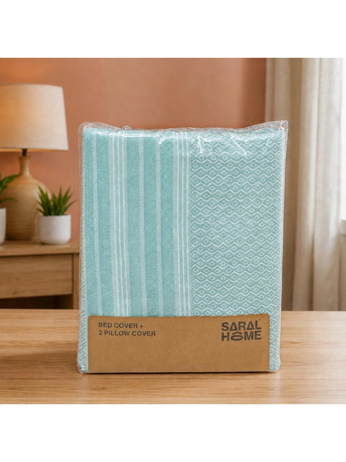 PRESCIO Cotton & Microfiber Flat Bedsheet | 50% Cotton & 50% Microfiber | 180 TC (Weight= 400 TC) | Soft, Breathable, Colorfast, Lint-Free & Quick Dry | Woven Bed Sheet