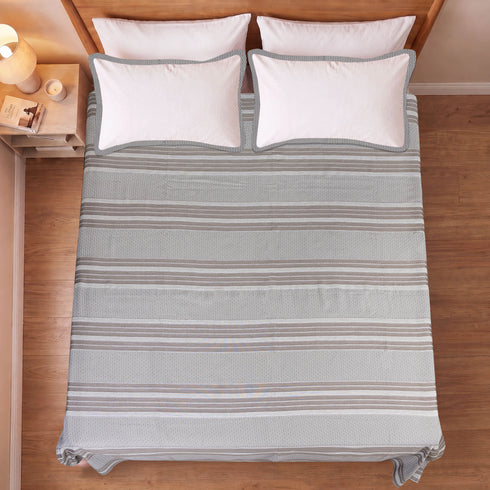 PRESCIO Cotton & Microfiber Flat Bedsheet | 50% Cotton & 50% Microfiber | 180 TC (Weight= 400 TC) | Soft, Breathable, Colorfast, Lint-Free & Quick Dry | Woven Bed Sheet