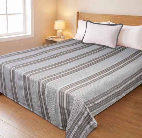 PRESCIO Cotton & Microfiber Flat Bedsheet | 50% Cotton & 50% Microfiber | 180 TC (Weight= 400 TC) | Soft, Breathable, Colorfast, Lint-Free & Quick Dry | Woven Bed Sheet