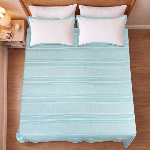 PRESCIO Cotton & Microfiber Flat Bedsheet | 50% Cotton & 50% Microfiber | 180 TC (Weight= 400 TC) | Soft, Breathable, Colorfast, Lint-Free & Quick Dry | Woven Bed Sheet