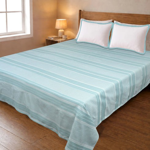 PRESCIO Cotton & Microfiber Flat Bedsheet | 50% Cotton & 50% Microfiber | 180 TC (Weight= 400 TC) | Soft, Breathable, Colorfast, Lint-Free & Quick Dry | Woven Bed Sheet