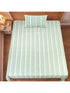 LA Strie Cotton Microfiber Bedsheet | 180 TC (Equivalent to 400 TC) | Woven, Colorfast & Quick Dry | Machine Washable