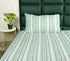 LA Strie Cotton Microfiber Bedsheet | 180 TC (Equivalent to 400 TC) | Woven, Colorfast & Quick Dry | Machine Washable