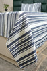 LA Strie Cotton Microfiber Bedsheet | 180 TC (Equivalent to 400 TC) | Woven, Colorfast & Quick Dry | Machine Washable