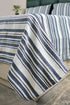 LA Strie Cotton Microfiber Bedsheet | 180 TC (Equivalent to 400 TC) | Woven, Colorfast & Quick Dry | Machine Washable