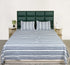 LA Strie Cotton Microfiber Bedsheet | 180 TC (Equivalent to 400 TC) | Woven, Colorfast & Quick Dry | Machine Washable