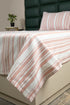 LA Strie Cotton Microfiber Bedsheet | 180 TC (Equivalent to 400 TC) | Woven, Colorfast & Quick Dry | Machine Washable