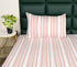 LA Strie Cotton Microfiber Bedsheet | 180 TC (Equivalent to 400 TC) | Woven, Colorfast & Quick Dry | Machine Washable