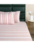 LA Strie Cotton Microfiber Bedsheet | 180 TC (Equivalent to 400 TC) | Woven, Colorfast & Quick Dry | Machine Washable