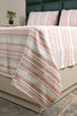 LA Strie Cotton Microfiber Bedsheet | 180 TC (Equivalent to 400 TC) | Woven, Colorfast & Quick Dry | Machine Washable
