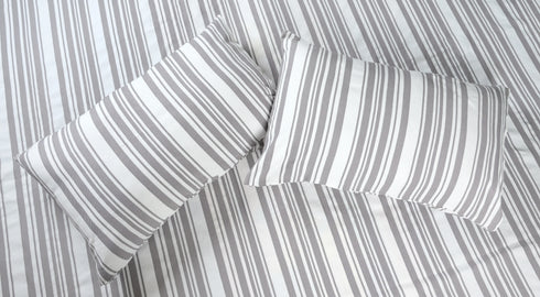 LA Strie Cotton Microfiber Bedsheet | 180 TC (Equivalent to 400 TC) | Woven, Colorfast & Quick Dry | Machine Washable