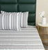 LA Strie Cotton Microfiber Bedsheet | 180 TC (Equivalent to 400 TC) | Woven, Colorfast & Quick Dry | Machine Washable