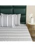 LA Strie Cotton Microfiber Bedsheet | 180 TC (Equivalent to 400 TC) | Woven, Colorfast & Quick Dry | Machine Washable
