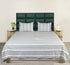 LA Strie Cotton Microfiber Bedsheet | 180 TC (Equivalent to 400 TC) | Woven, Colorfast & Quick Dry | Machine Washable