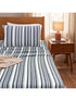 LA Strie Cotton Microfiber Bedsheet | 180 TC (Equivalent to 400 TC) | Woven, Colorfast & Quick Dry | Machine Washable