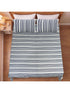 LA Strie Cotton Microfiber Bedsheet | 180 TC (Equivalent to 400 TC) | Woven, Colorfast & Quick Dry | Machine Washable
