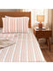LA Strie Cotton Microfiber Bedsheet | 180 TC (Equivalent to 400 TC) | Woven, Colorfast & Quick Dry | Machine Washable