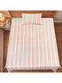 LA Strie Cotton Microfiber Bedsheet | 180 TC (Equivalent to 400 TC) | Woven, Colorfast & Quick Dry | Machine Washable