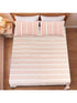 LA Strie Cotton Microfiber Bedsheet | 180 TC (Equivalent to 400 TC) | Woven, Colorfast & Quick Dry | Machine Washable