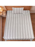 LA Strie Cotton Microfiber Bedsheet | 180 TC (Equivalent to 400 TC) | Woven, Colorfast & Quick Dry | Machine Washable