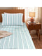 LA Strie Cotton Microfiber Bedsheet | 180 TC (Equivalent to 400 TC) | Woven, Colorfast & Quick Dry | Machine Washable