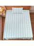 LA Strie Cotton Microfiber Bedsheet | 180 TC (Equivalent to 400 TC) | Woven, Colorfast & Quick Dry | Machine Washable