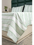 Feliz Cotton Microfiber Bedsheet | 180 TC (Equivalent to 400 TC Feel) | Woven Stripe Design | Soft, Colorfast, No Linting & Quick Dry