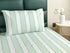 Feliz Cotton Microfiber Bedsheet | 180 TC (Equivalent to 400 TC Feel) | Woven Stripe Design | Soft, Colorfast, No Linting & Quick Dry