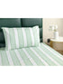 Feliz Cotton Microfiber Bedsheet | 180 TC (Equivalent to 400 TC Feel) | Woven Stripe Design | Soft, Colorfast, No Linting & Quick Dry